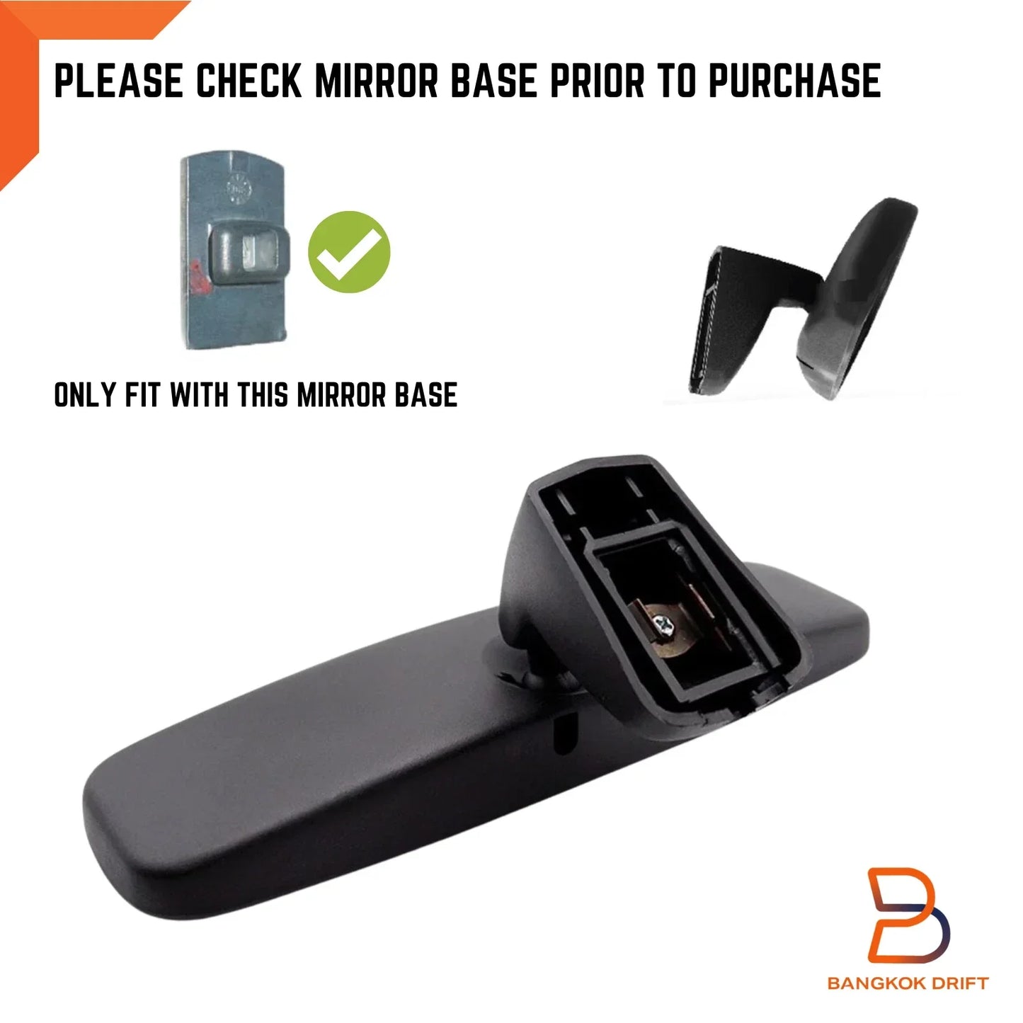Interior Rear View Mirror Assembly for Isuzu D-Max Holden Rodeo (03-11)