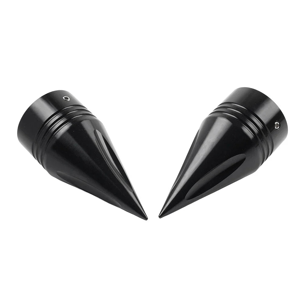 Black Front Axle Cap Nut Cover for Harley Touring Road Street Glide Dyna
