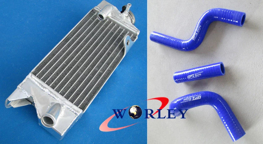 Aluminum Radiator & Hose for KAWASAKI KX80 KX85 KX100 (1998-2013)