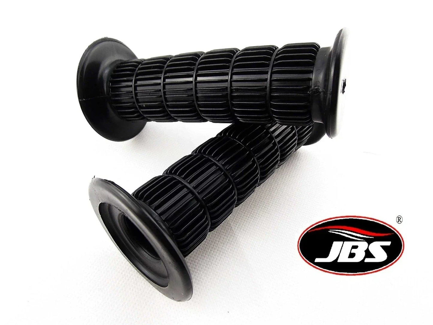 Black Hand Grip Set for Suzuki TS185 (1971-1977) - Left & Right Pair