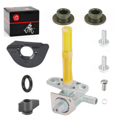 Fuel Valve Petcock + Fuel Mark Plate 2 x for Honda TRX450R (2004–2009)