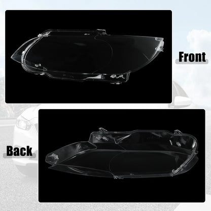 1 Pair Front Headlight Lens Cover PC Shell for BMW M3 (2008-2013)