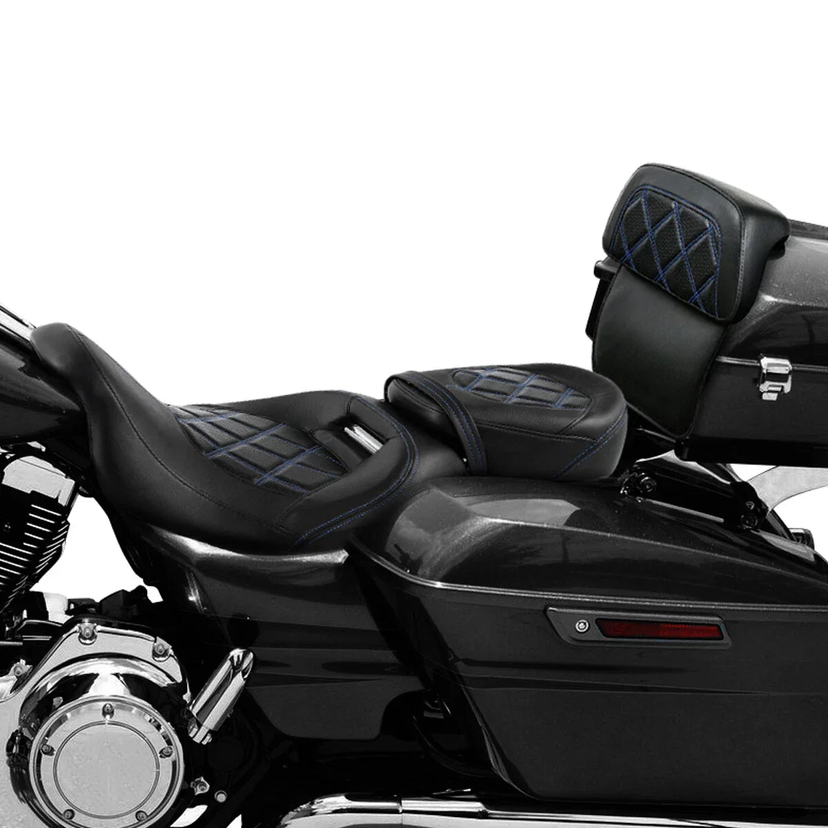 Driver & Passenger Seats Backrest Pad for Harley CVO Road Glide (2014-2023)