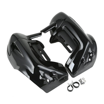 Black Lower Vented Fairings for Harley Road King (1997-2008)