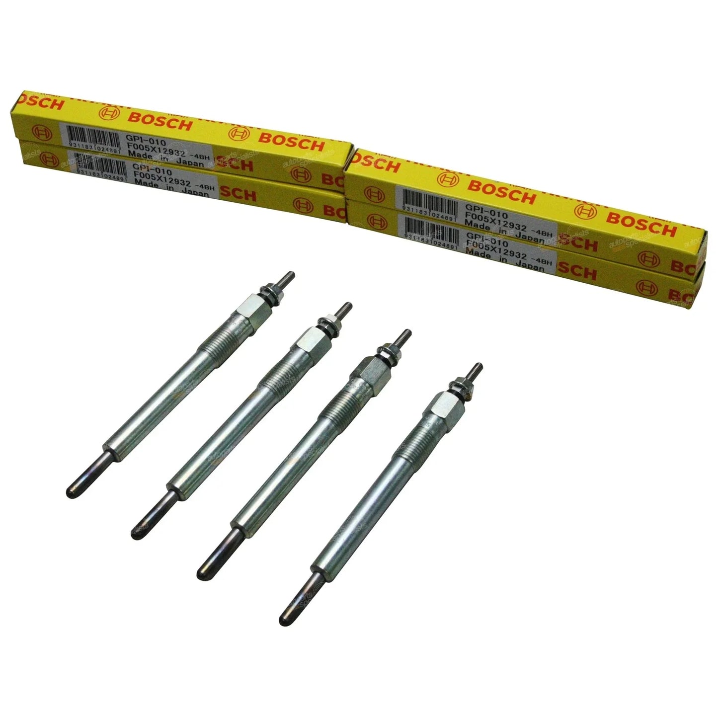 4 x Glow Plugs for Isuzu MU UCS55 4JB1-T 2.8L (1990-1993)