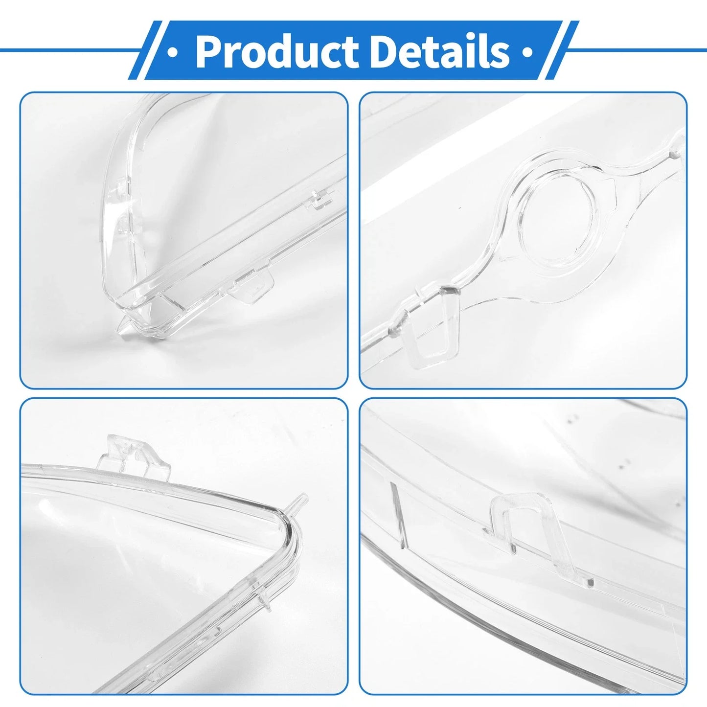 1 Pc Front Left Headlight Lens Cover for BMW 5 Series E39