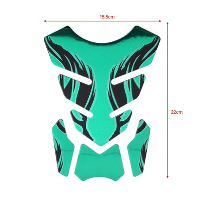 Gold Fuel Gas Tank Pad Decals for Kawasaki Ninja 250 300 400 ZX10R