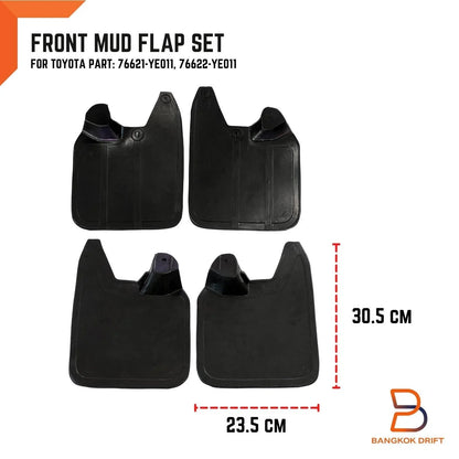 Front Rubber Mud Flap Splash Guard for Toyota Hilux 2WD (1988-1996)