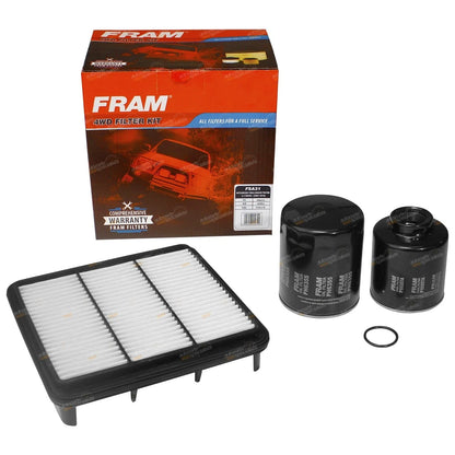 Oil Air Fuel Filter Service Kit for Triton ML MN 4D56 2.5L (2008 - 2016)