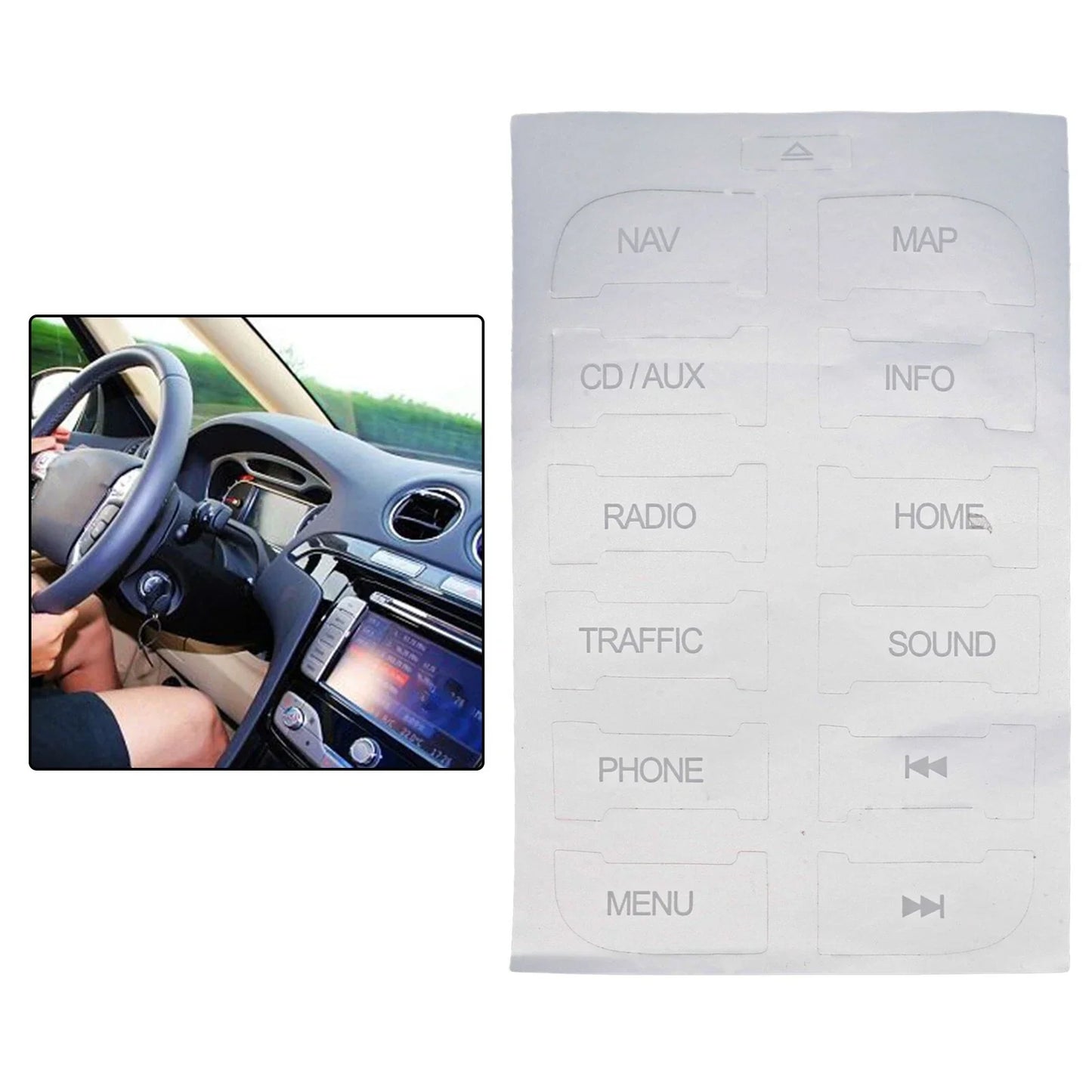 2 x Buttons & Stickers for Ford S-Max (2011–2011)