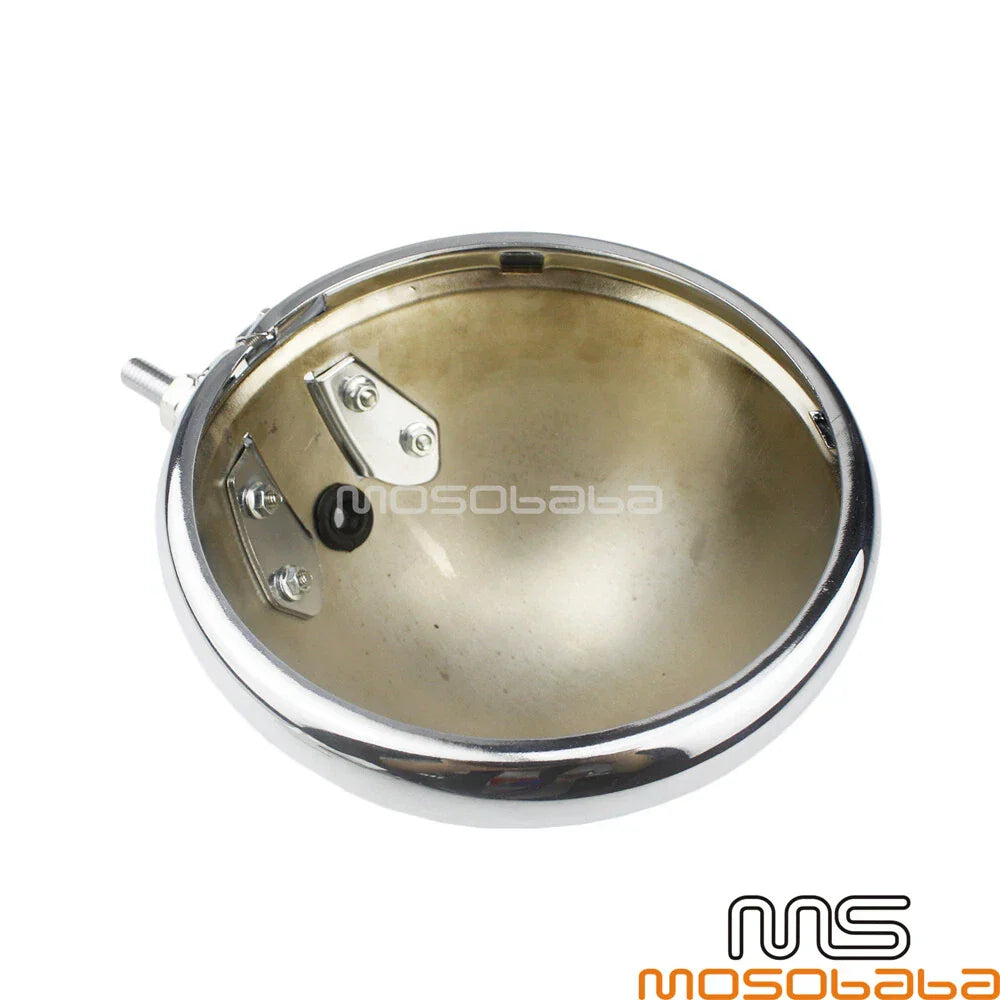 5.75" Chrome LED Headlight Housing for Harley Chopper Bobber