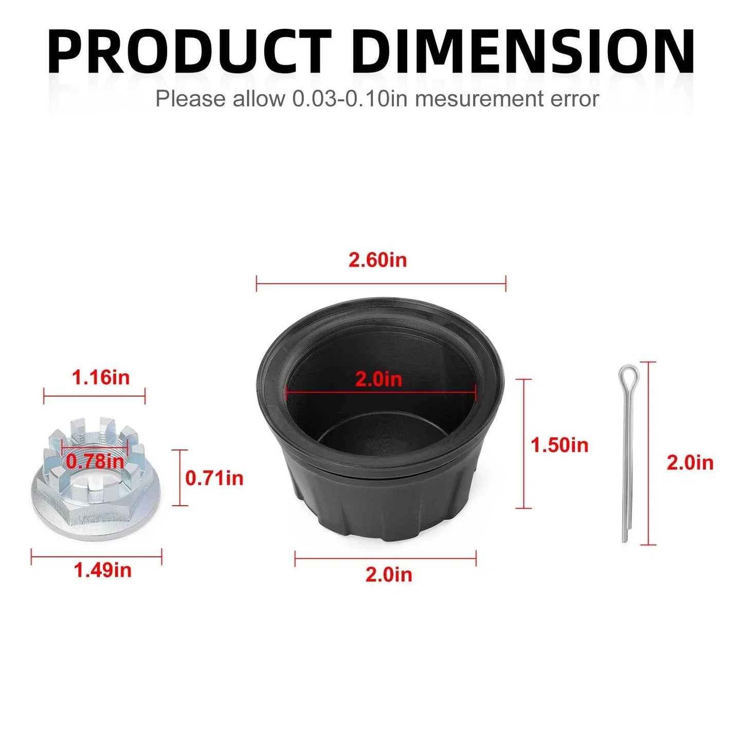 4x Wheel Center Cap W/Nut Kit for Honda Rancher Rubicon