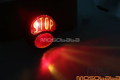 Vintage Brake Tail Light Lens for Harley Chopper Bobber Ford Car Street Rod