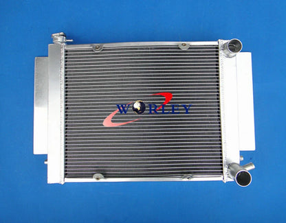 Aluminum Radiator, Fan, Oil Cooler for Mazda RX2 RX3 RX4 RX5 RX7 (1970-1985)