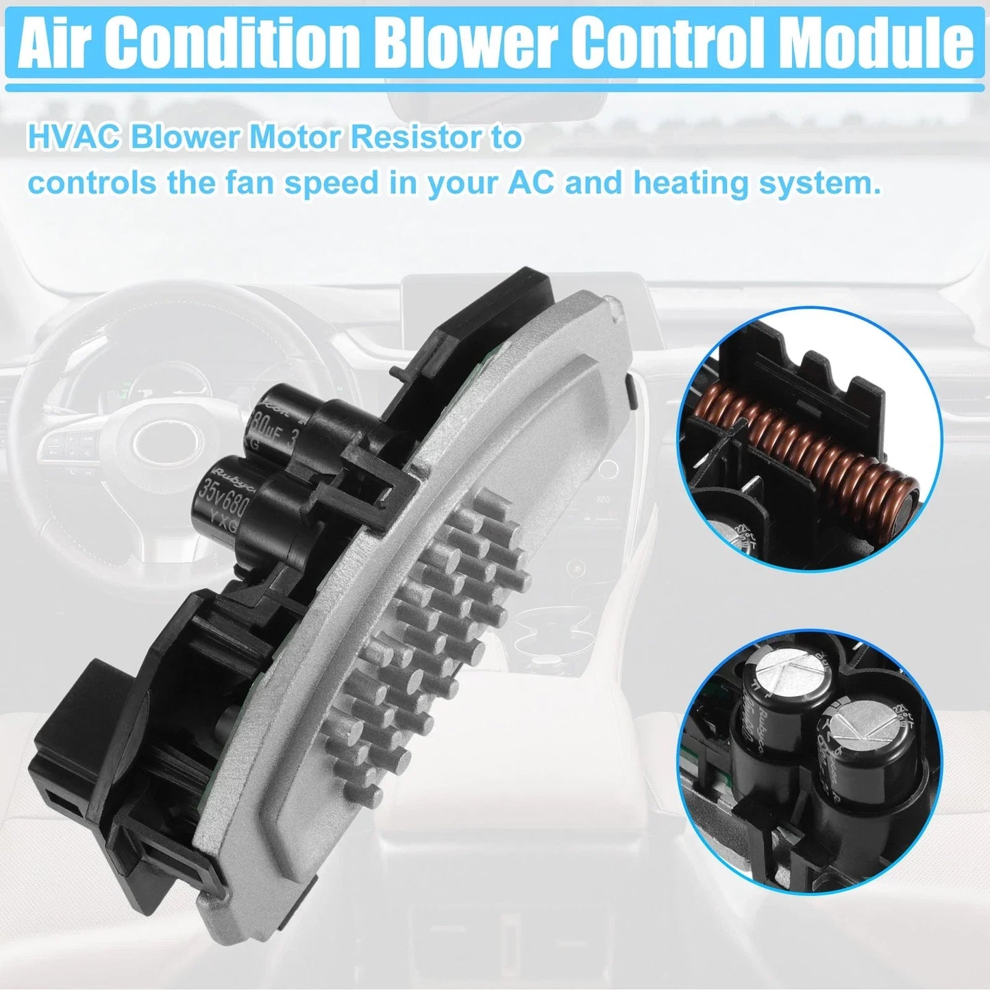 HVAC Heater Blower Motor Resistor for Porsche Cayenne (2011-2018)