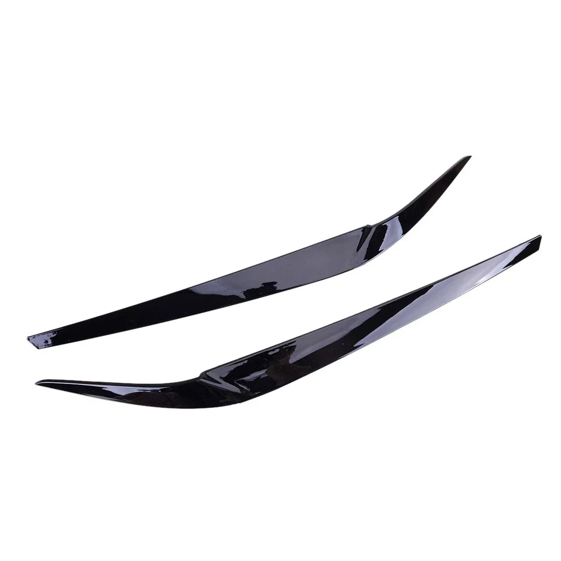 Headlight Eyebrow Eyelid Trim for BMW 5 Series G30 M5 F90 2017-2020 Black