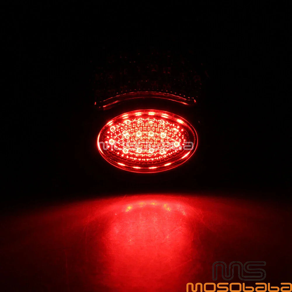 Chrome LED Taillight Rear Brake Light Lens for Ford Model A (1928-1931)