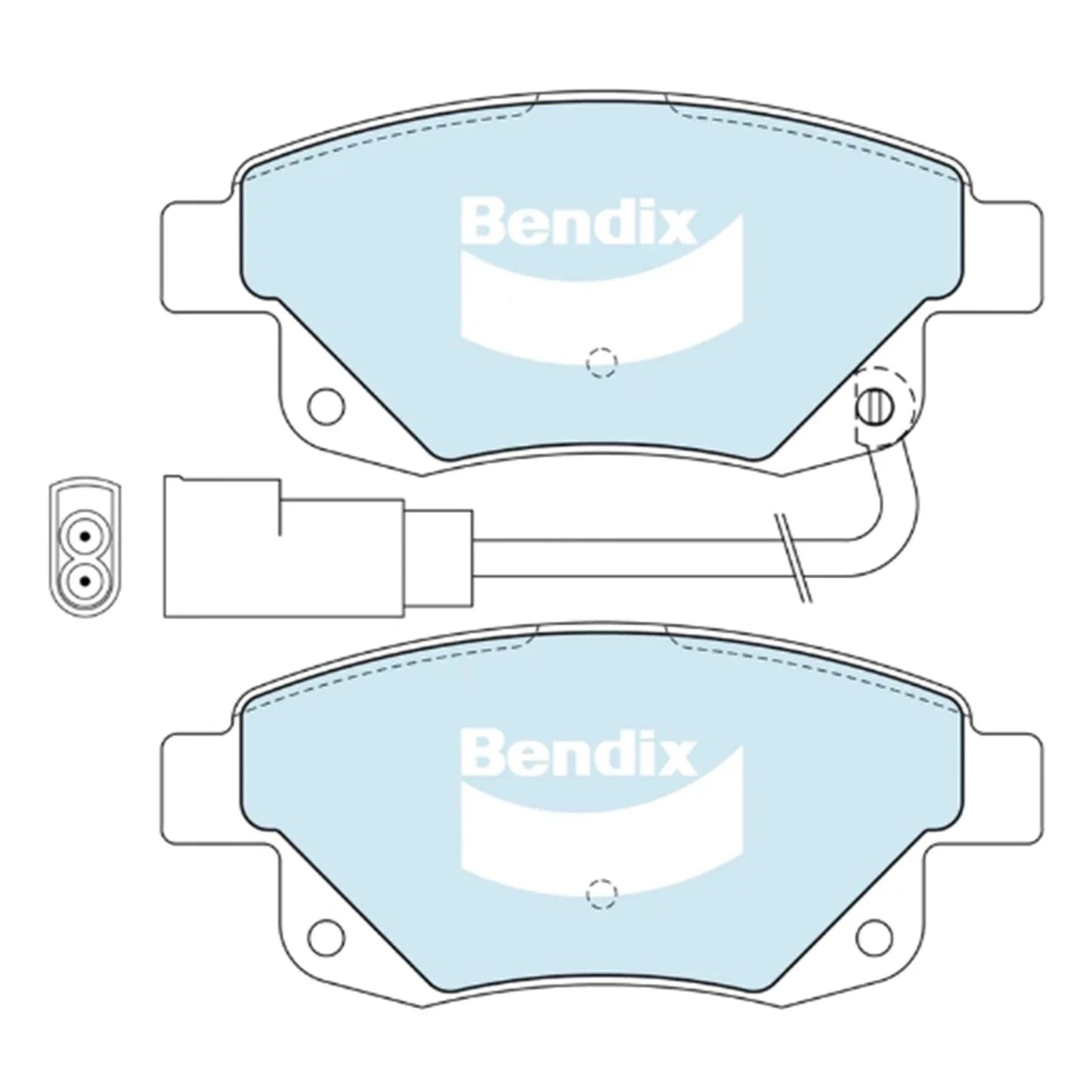 HD Rear Disc Brake Pad Set 2.2L-2.4L for Ford Transit (2006 - 2012)