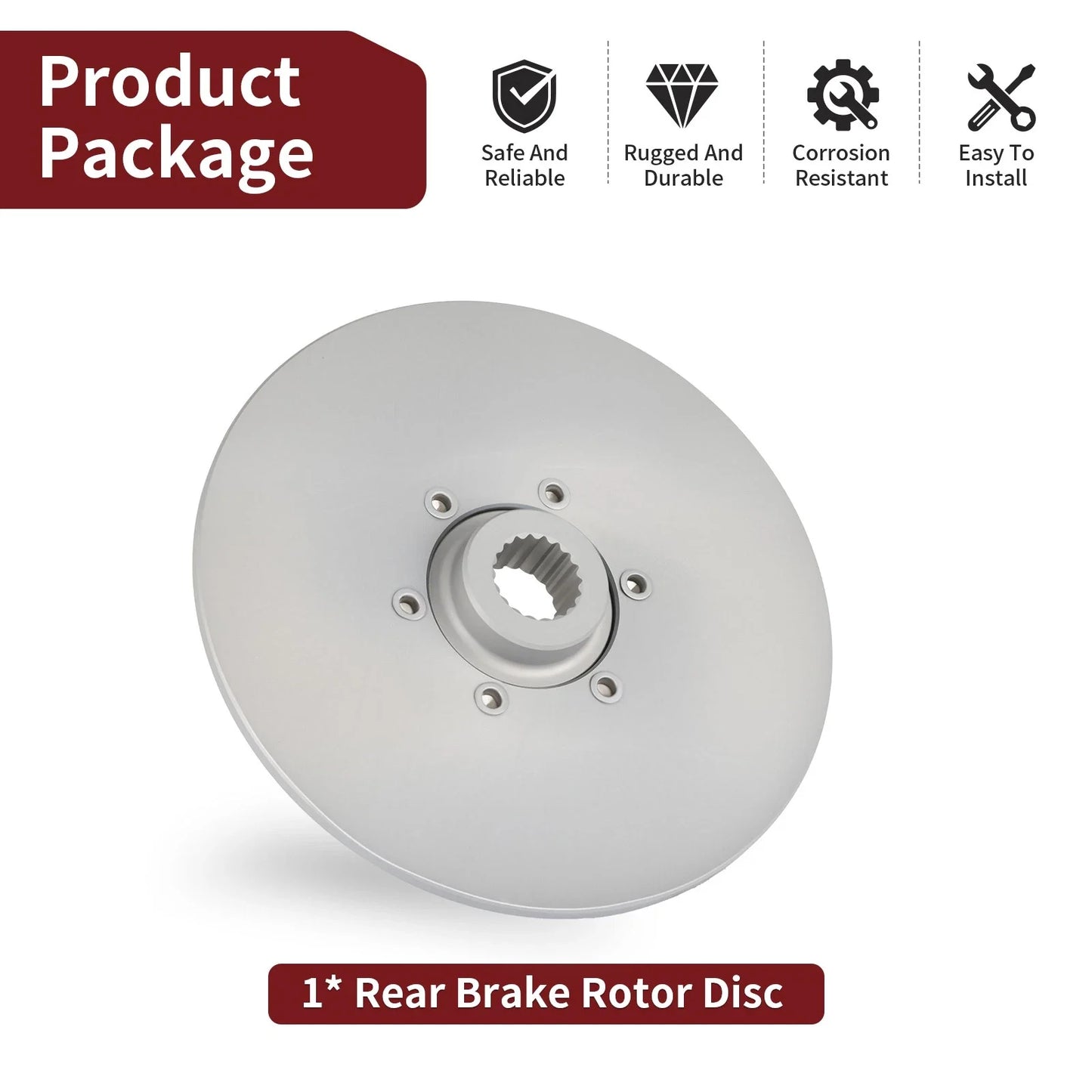 Rear Brake Rotor Disc for Polaris Sport 400L / Scrambler 400 (1994–1998)