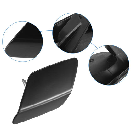 Front Left Headlight Washer Nozzle Cover Cap Black for BMW M3 (2015-2018)