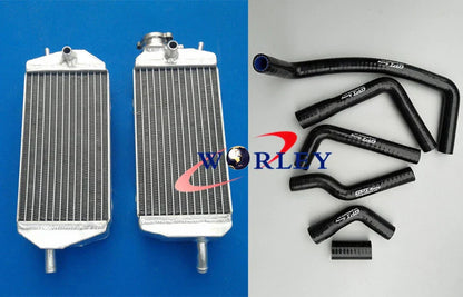 Aluminum Radiator + Red Hose for Gas Gas MX/SM/EC 200/250/300 (2007-2014)