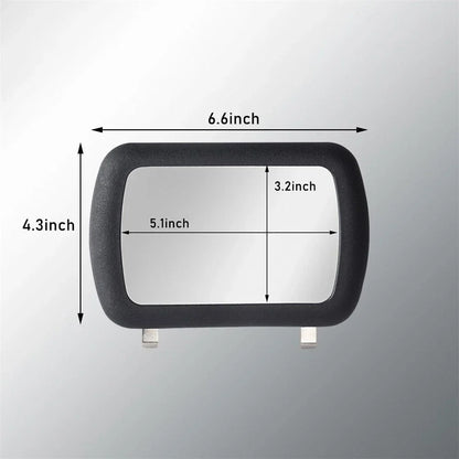 Black Clip-on Sun Visor Vanity Mirror for Car - Cosmetic Mirror x1