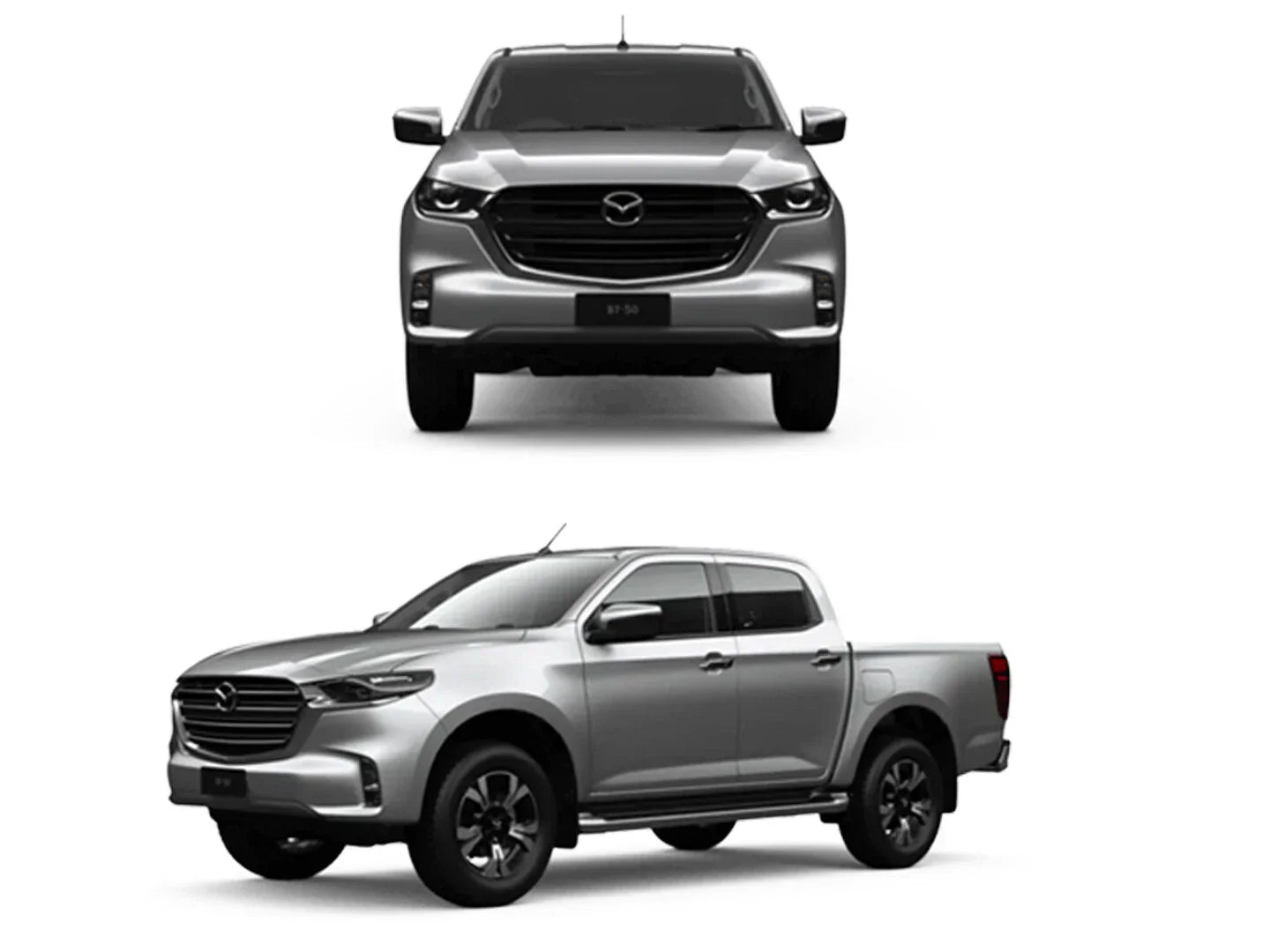 Front Matte Black Fender Flares for MAZDA BT-50 TF (2021-2022)