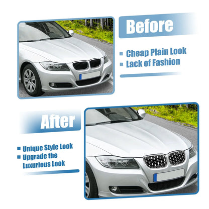 1 x Front Hood Bumper Grille Grill for BMW 328xi M3 335xi 328i Silver Tone