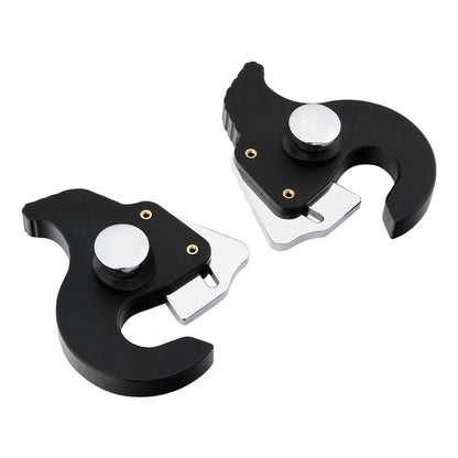 Sissy Bar Luggage Rack Docking Latch Clip Kit for Harley Touring FLHR Black