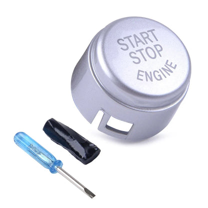Silver Start Stop Engine Switch Button Cover for BMW E90 E91 F20 F30 F10 (2006-2019)