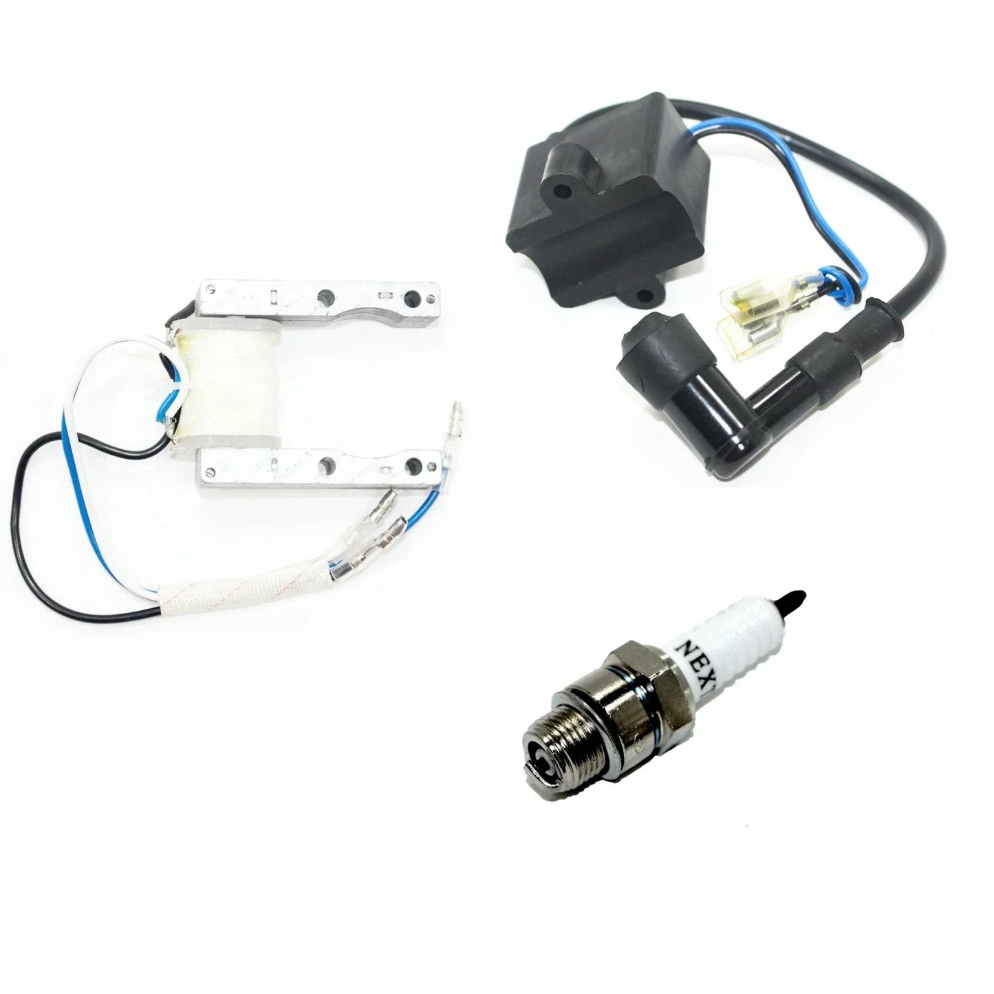 Magneto Stator Coil Spark Plug for 48cc 70cc 80cc Motorized Bicycle Engine