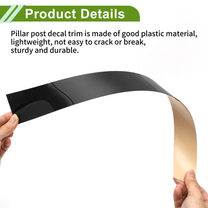 6 x Pillar Window Trim for Dodge Charger (2006-2010) Black