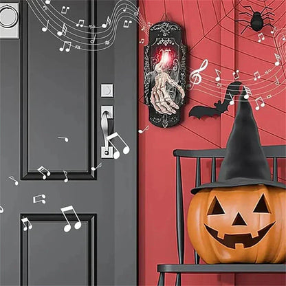 Halloween Spray Doorbell Scary Sound LED Red Light for Outdoor Decoration