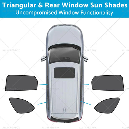 Triangular & Rear Window Sun Shades for Mazda CX-9 (2016-2025) UVA Protection