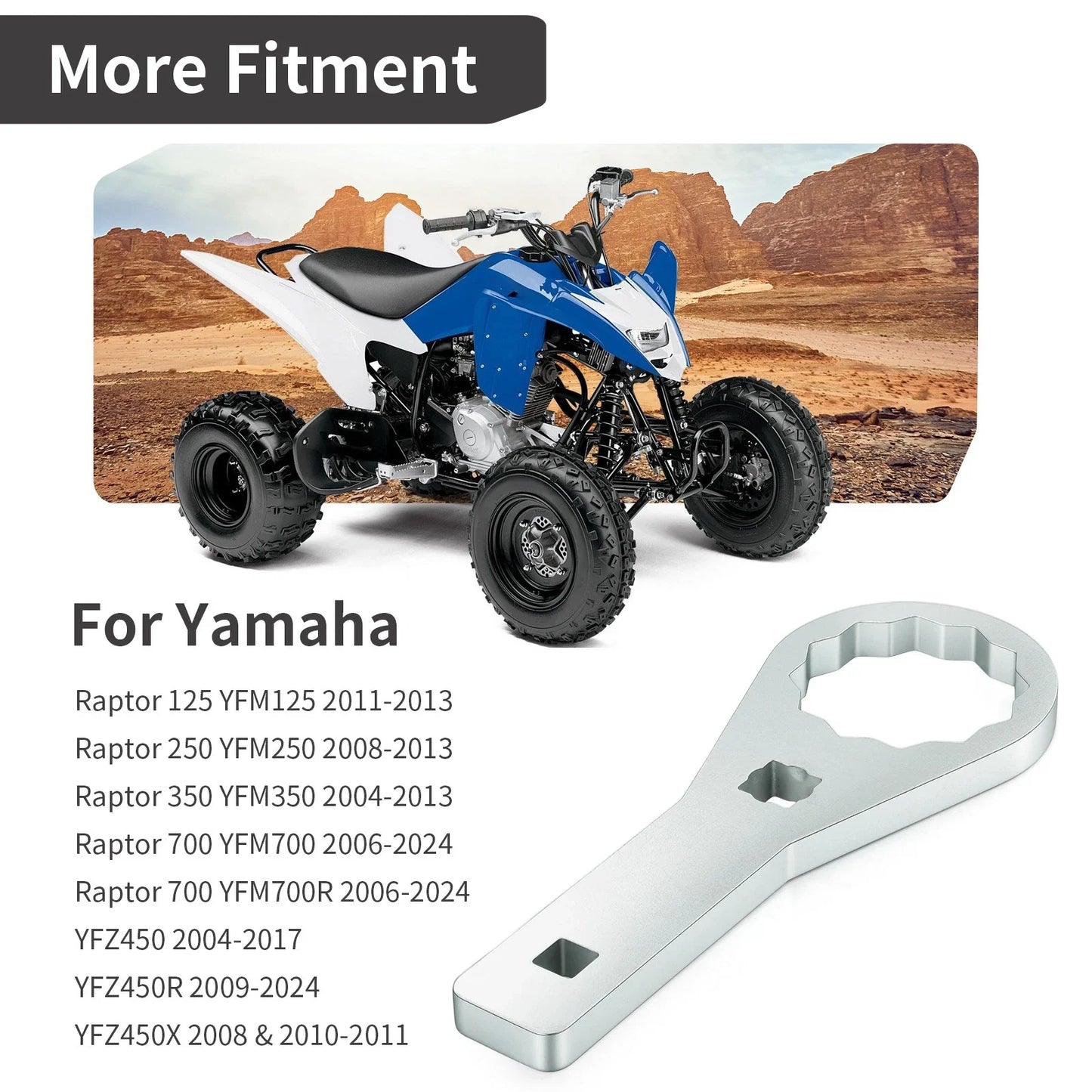 46mm Rear Axle Nut Wrench Tool for Yamaha YFZ450X (2004–2017)
