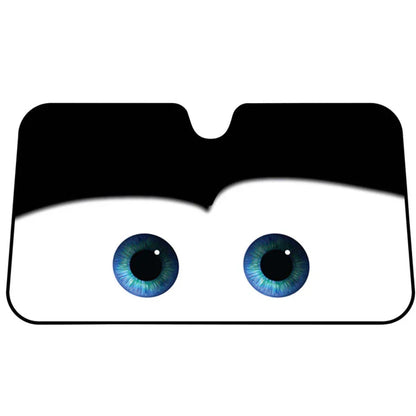 Cute Eye Folding Sun Shade Windshield Cover for Car (Universal Fit)
