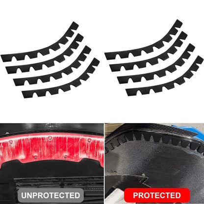 8 x Car Bumper Guard Anti-Scratch Scrape Protector Plate
