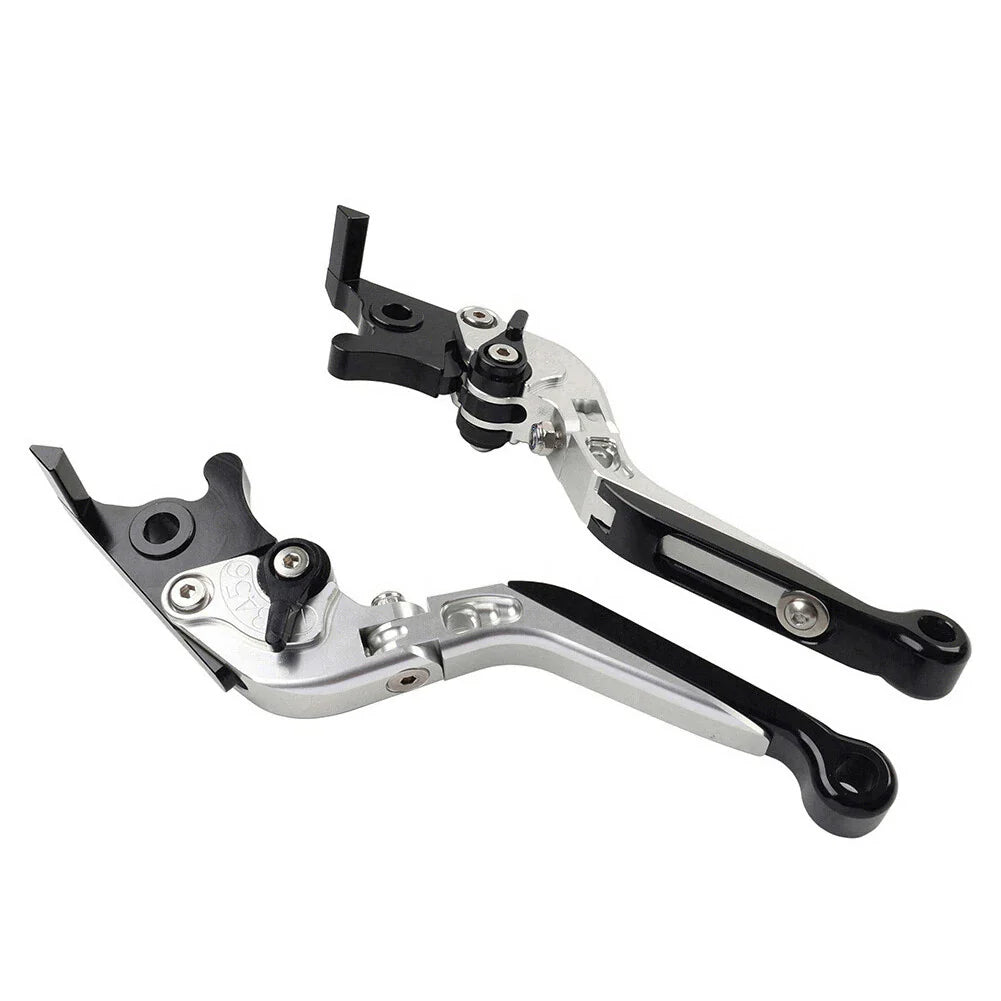 Silver Extendable Brake Clutch Levers for Honda CB1100, CB1300 (2013-2023)
