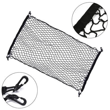 1 Pc Rear Cargo Organizer Net Holder with 4 Hooks for Car/SUV