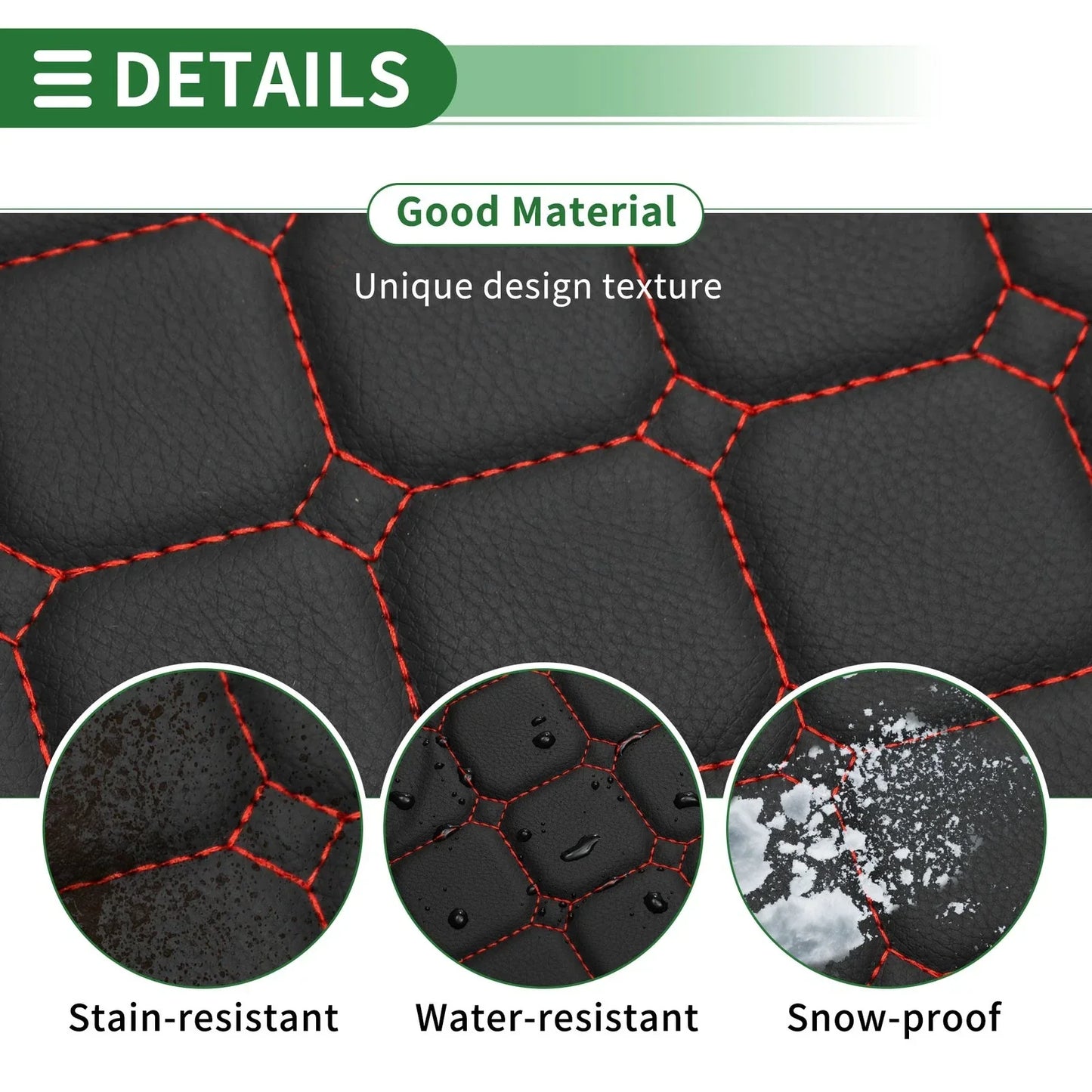 Flat Face Cargo Liner Rear Trunk Mat for Honda CR-V 2023-2024 Black XPE