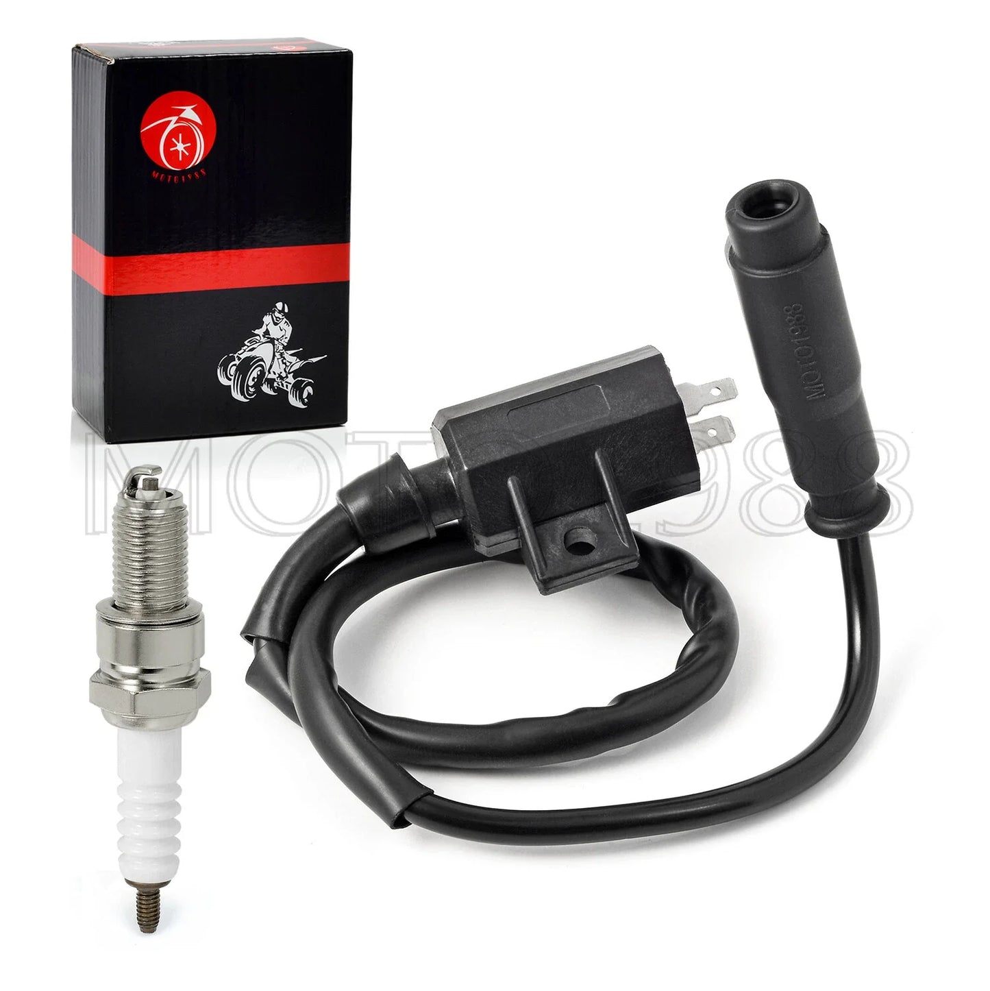 Ignition Coil Spark Plug Cap for Kawasaki Bayou 400 (1993–1999)