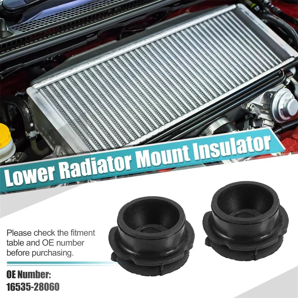 Lower Rubber Cushion Bushing Radiator Mount Insulator for Toyota (2000-2006)