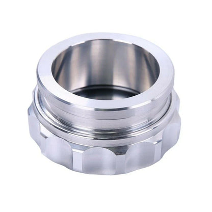2 x 50.8mm Aluminium Weld On Filler Neck And Cap Water Tank Sliver