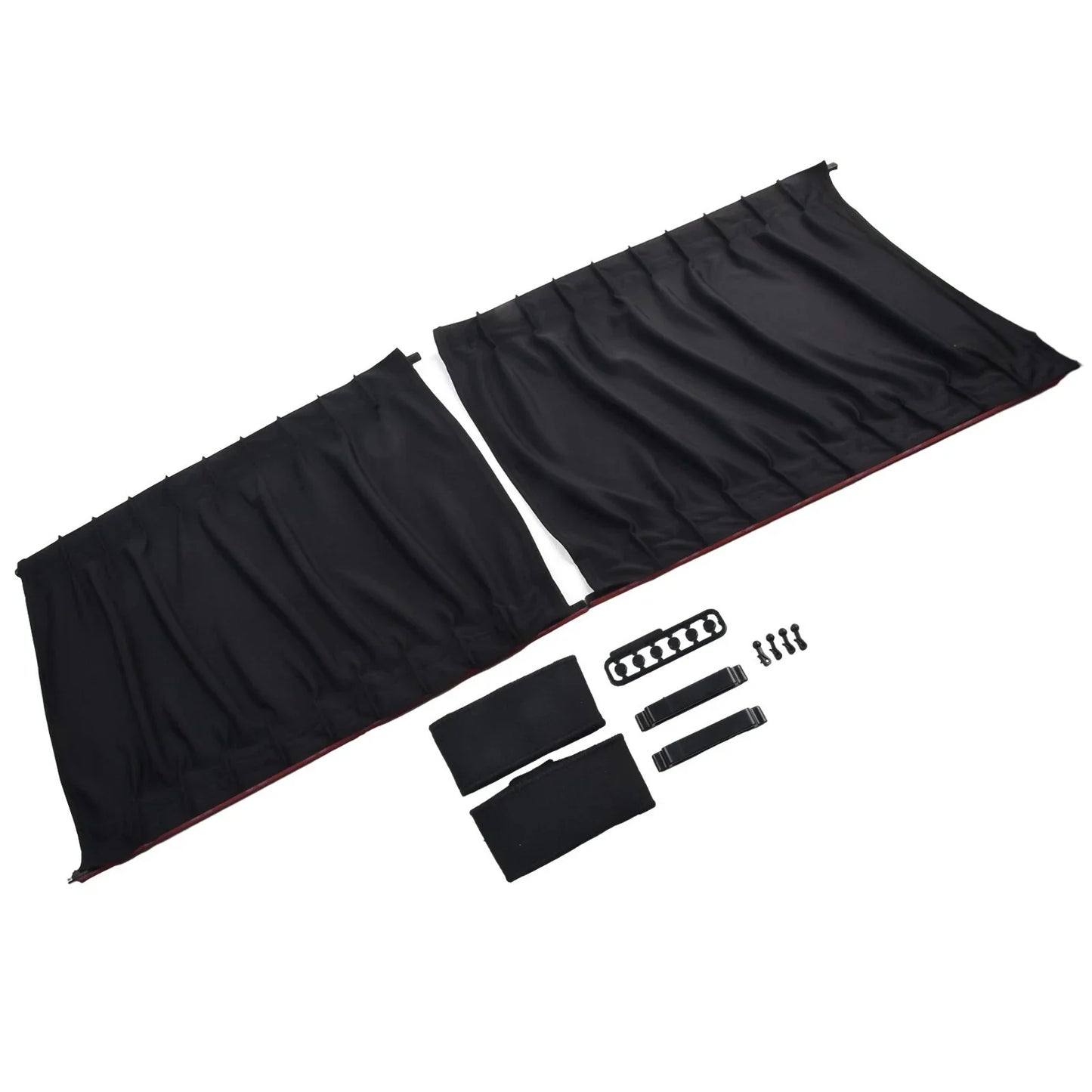 2pcs Set 50x39cm Vehicle Car Van SUV Window Curtain Anti-UV Sunshade Visor