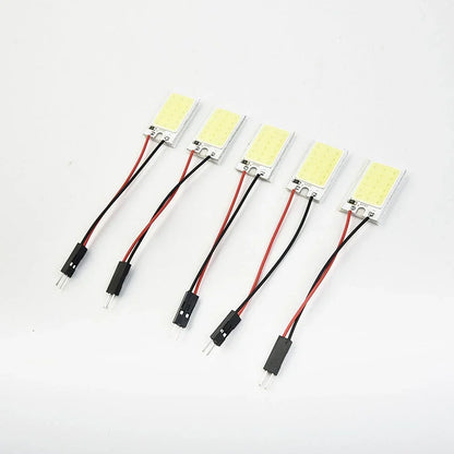 LED Panel Lights White COB 18LED Car Interior Dome Festoon for Car
