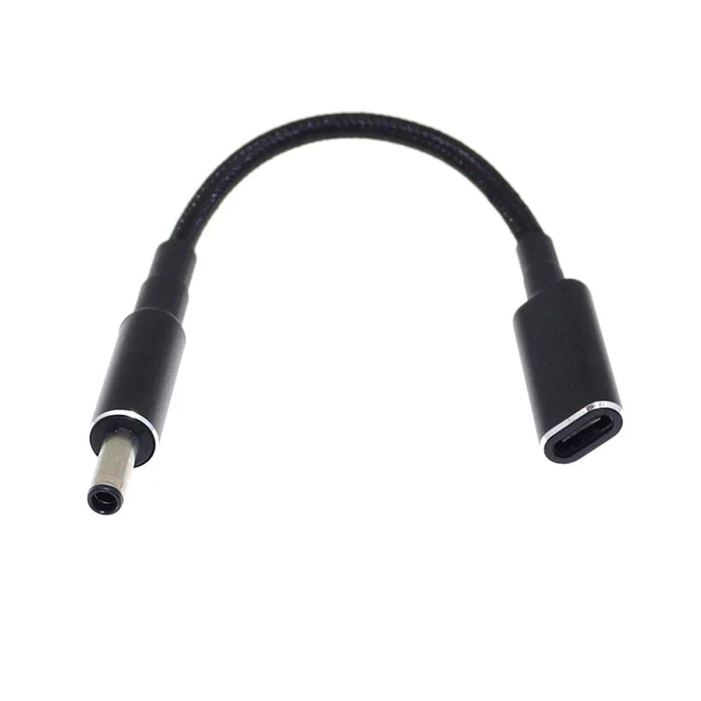 100W PD Charger Cable Type C Female to 4.5mm 3.0mm for Dell Inspiron Latitude