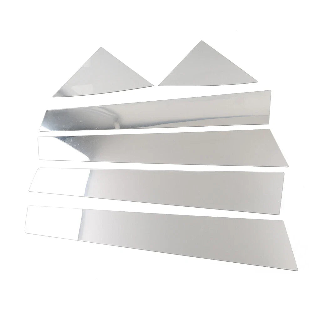 6 x Silver Pillar Post Window Cover Trim for Kia Forte K3 (2009-2012)