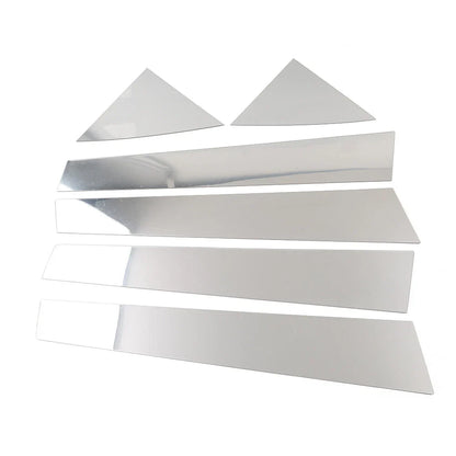 6 x Silver Pillar Post Window Cover Trim for Kia Forte K3 (2009-2012)