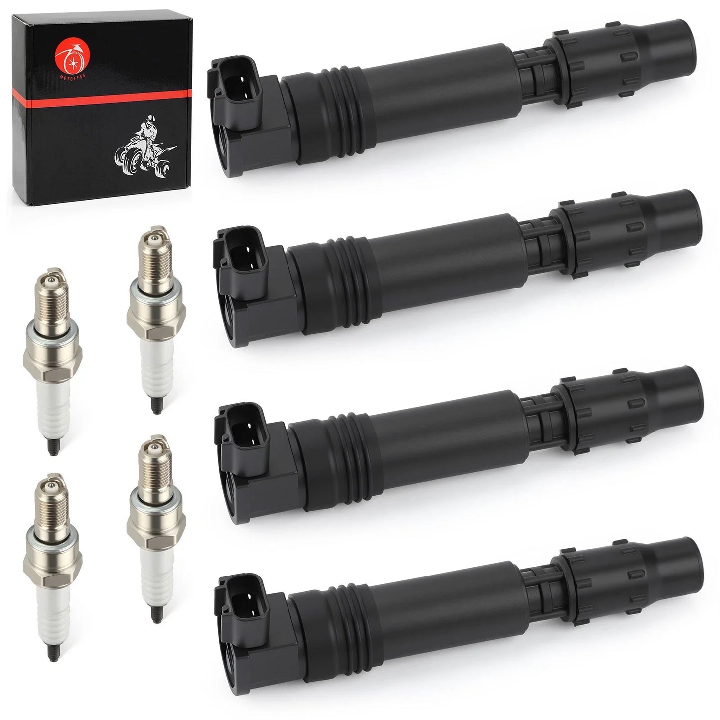 4x Ignition Stick Coils for Honda CBR600F F4i (2002–2006)