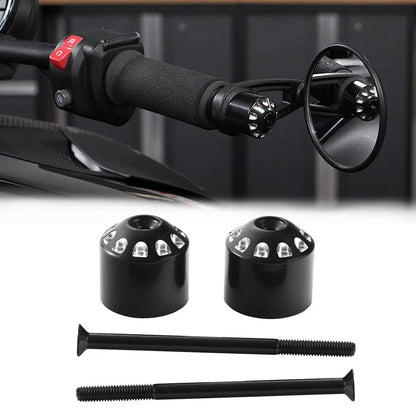 Stainless Steel Handlebar Grips Cap Plug for Can-Am Ryker 600 900 (2019-2024)